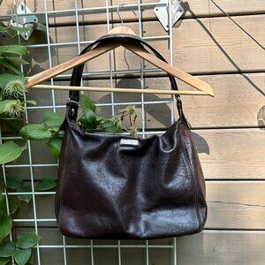 kate spade Brown Leather & Patent Leather Shoulder Bag